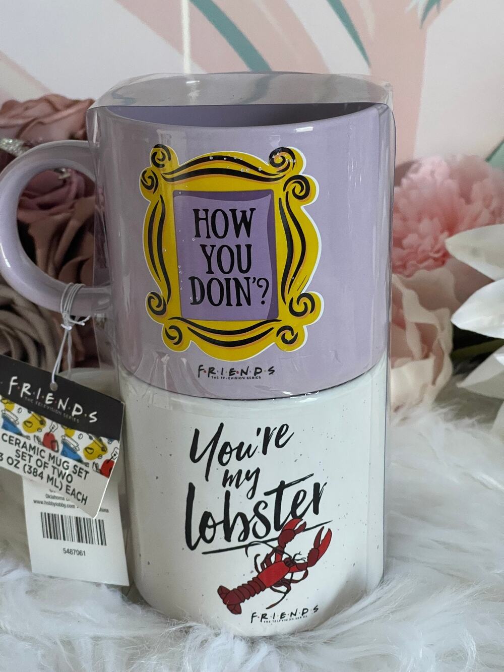 Friends TV Show "You’re My Lobster" & “How You Doin” Coffee Mugs Set Of 2!